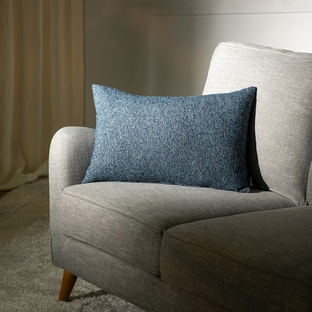 Poszewka Kinga na poduszkę prostokątną 47x28 niebiesko-granatowy melanż