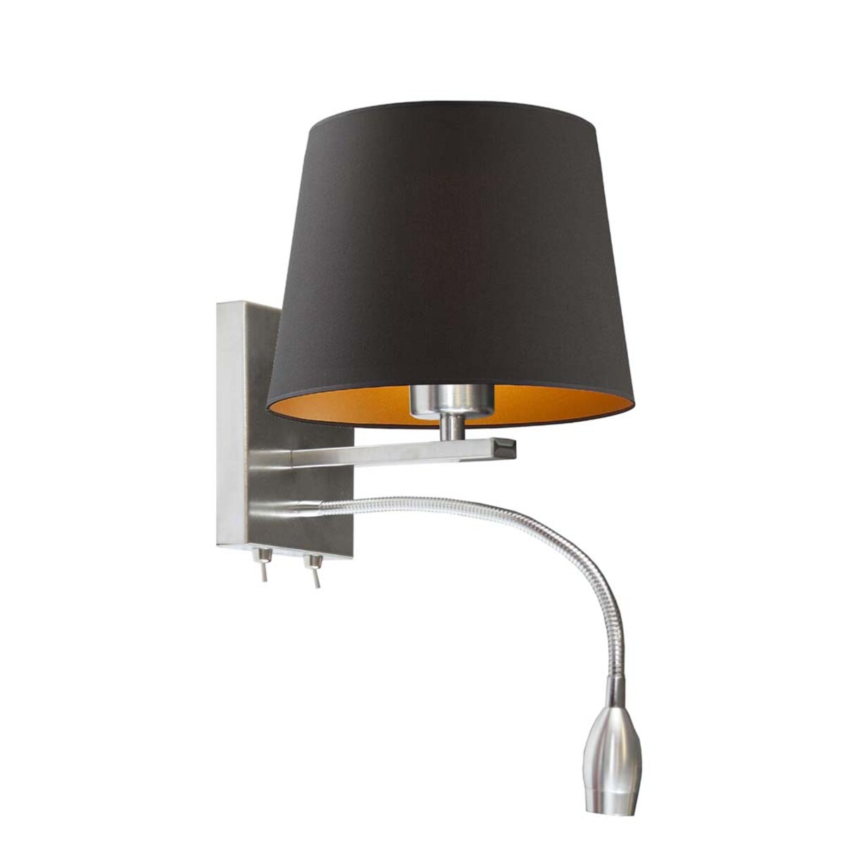 Kinkiet LED lampa ścienna lampa na ścianę z abażurem stożek MOTO