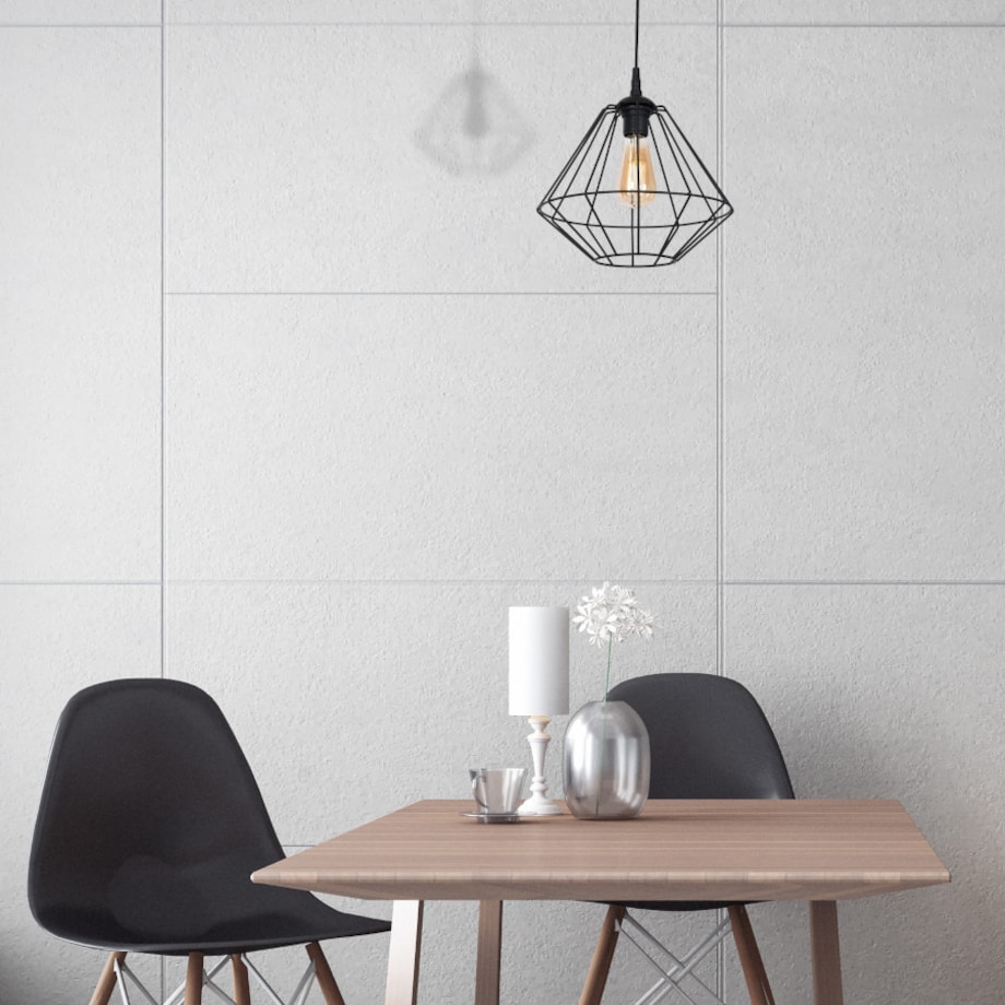 LAMPA wisząca COLIN MLP4789 Milagro metalowa OPRAWA druciana klatka ZWIS industrialny czarny