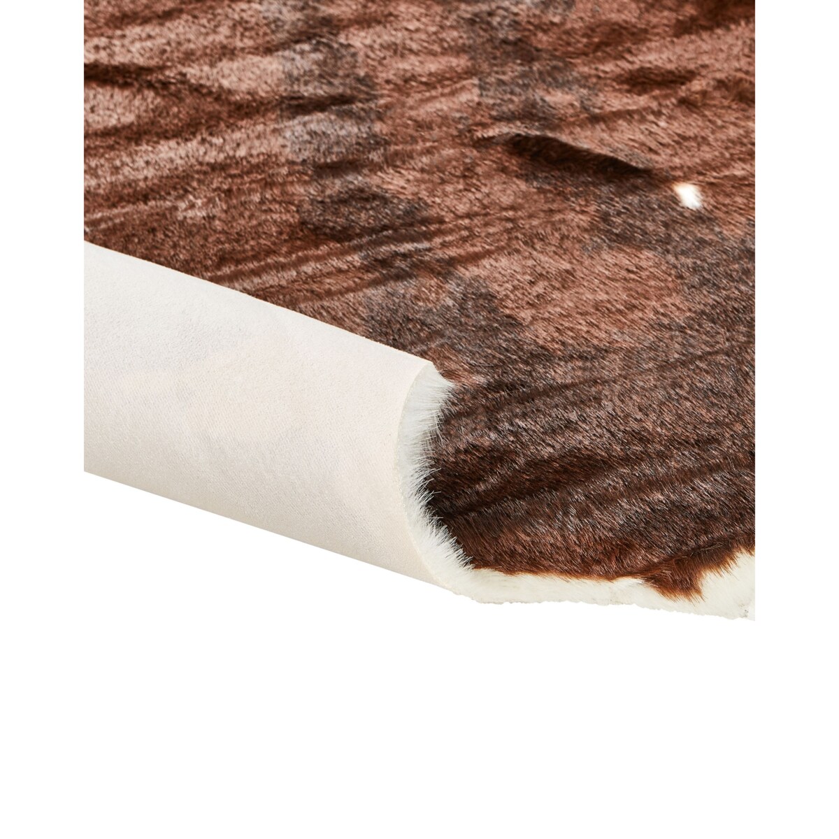 Dywan ekoskóra 150 x 200 cm biało-brązowy BOGONG