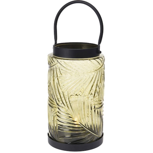 Latarenka LED, kolorowe szkło, 20,5 cm