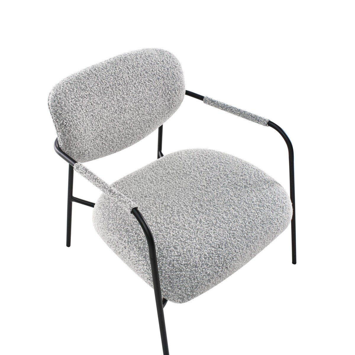 Fotel AUSVIKA Czarny/ biały