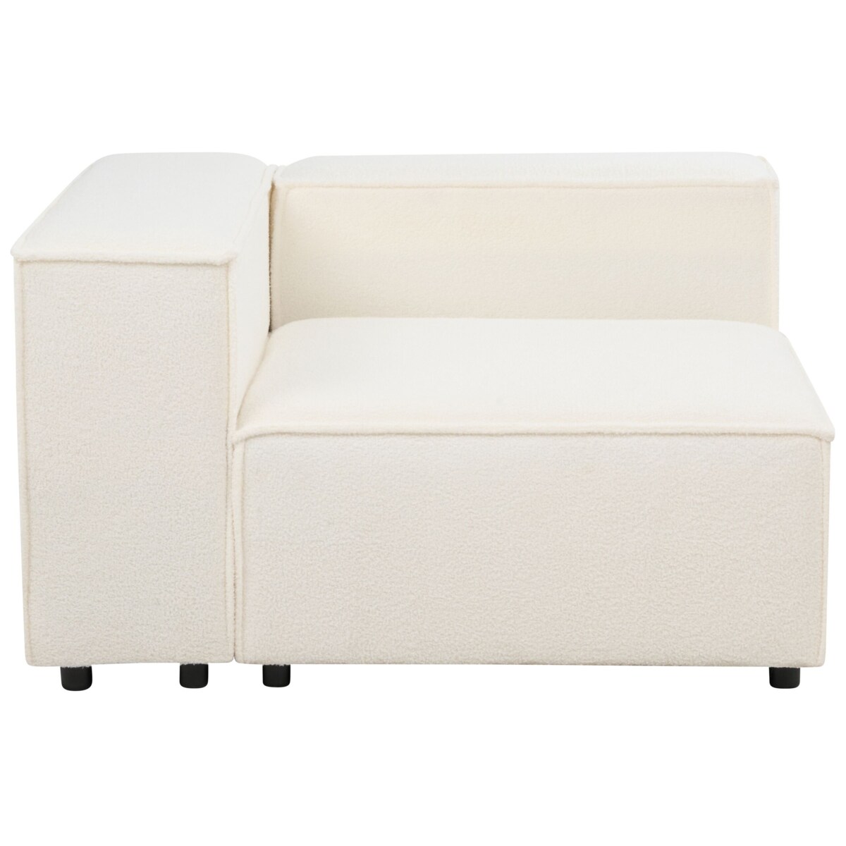 Sofa modułowa APRICA Boucle Biały dla 2 osób