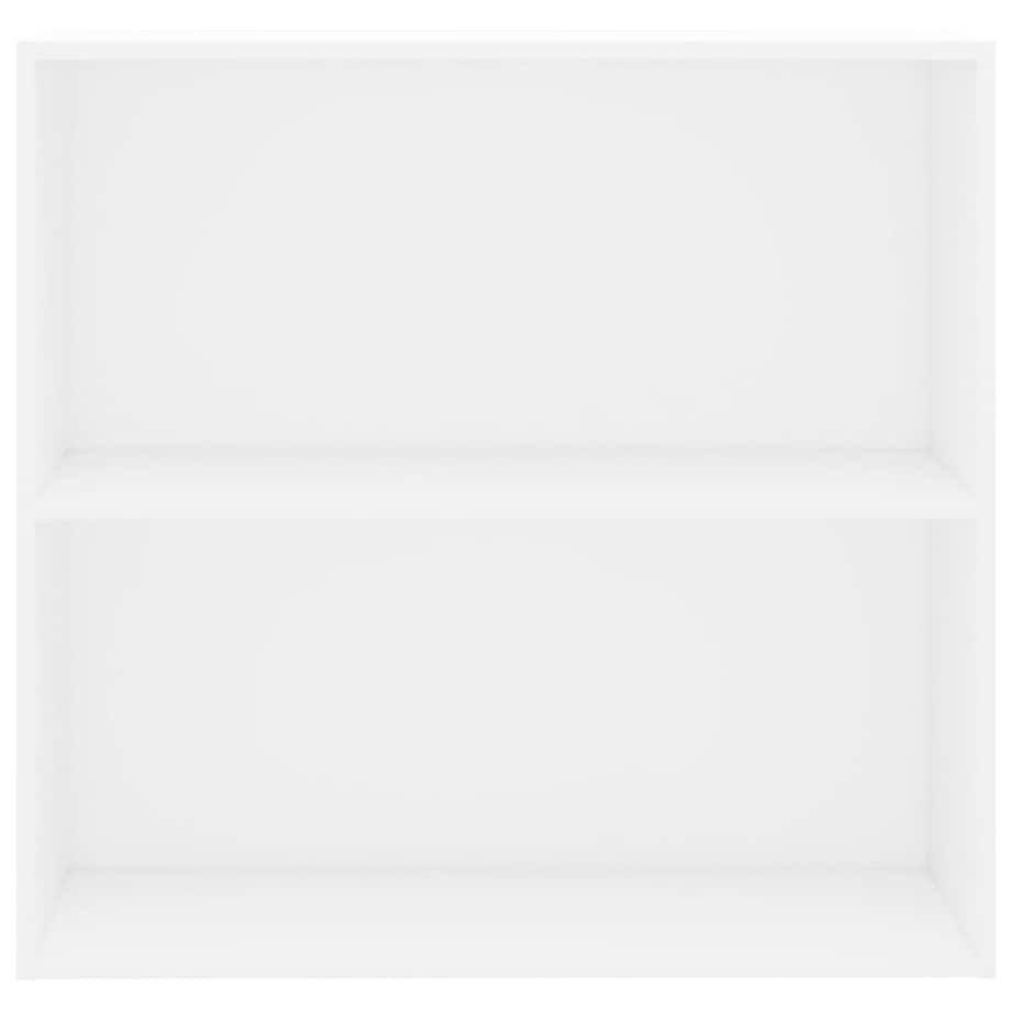 vidaXL Regał, biały, 80x30x76,5 cm, materiał drewnopochodny