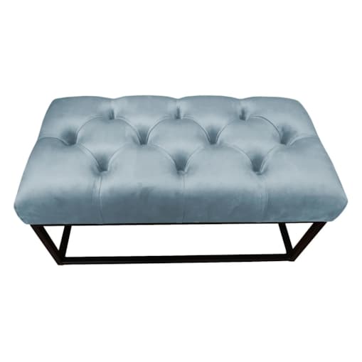 Ławka CHARLIE BL VELVET szara