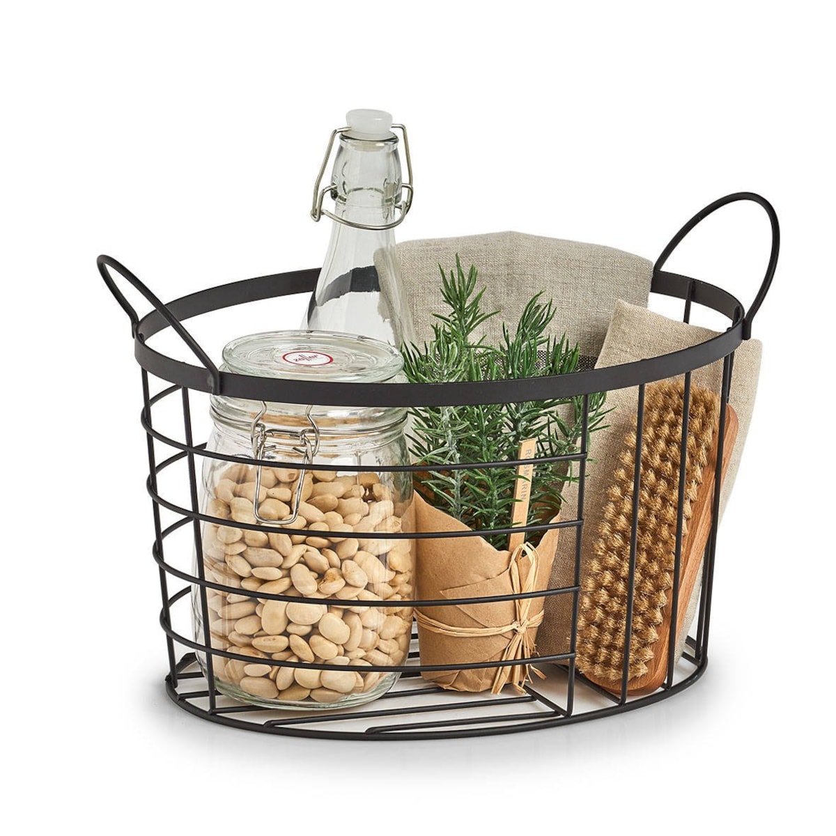 Koszyk metalowy, 35 x 23,5 x 23 cm, ZELLER