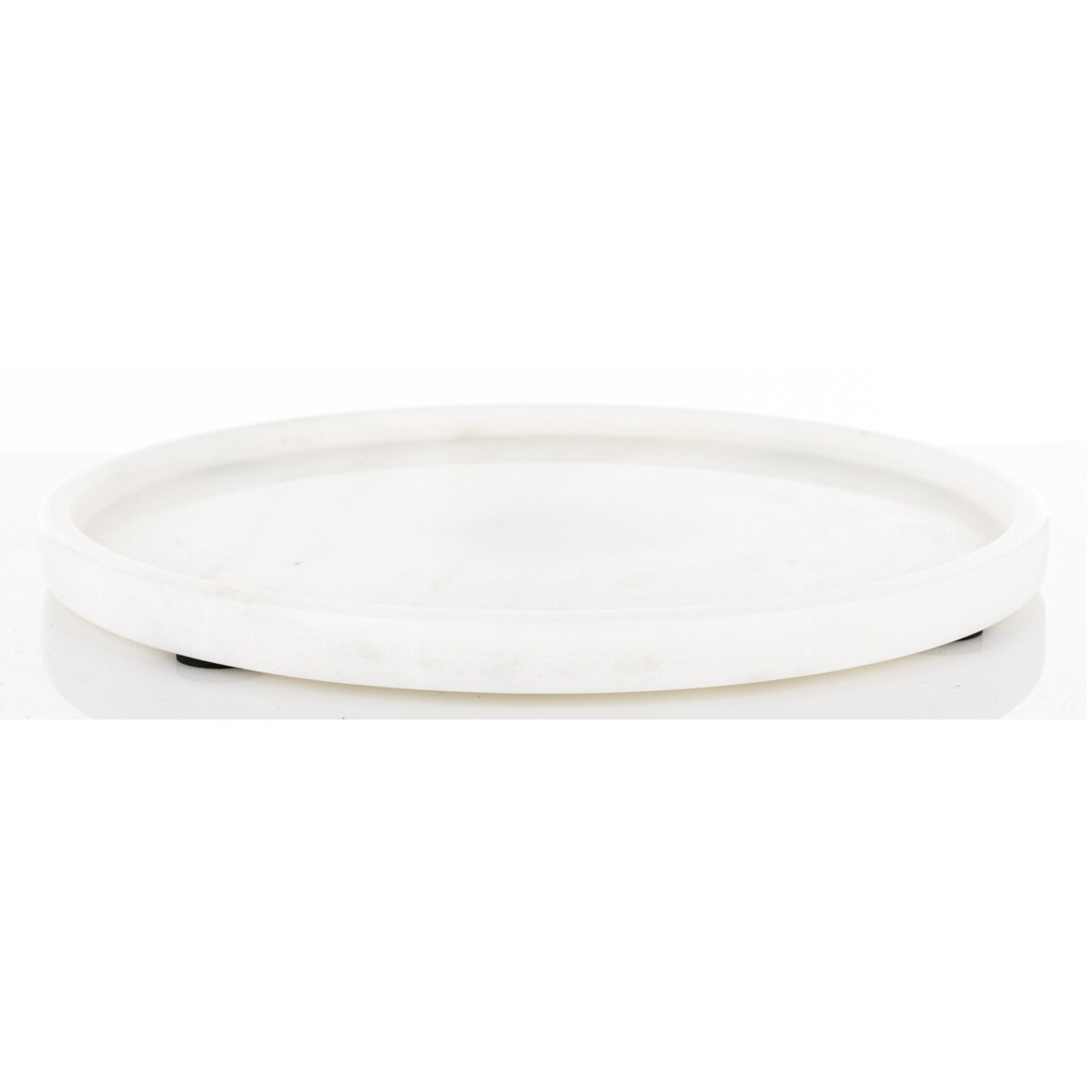 Taca dekoracyjna okrągła marmurowa 25x25 cm TREI