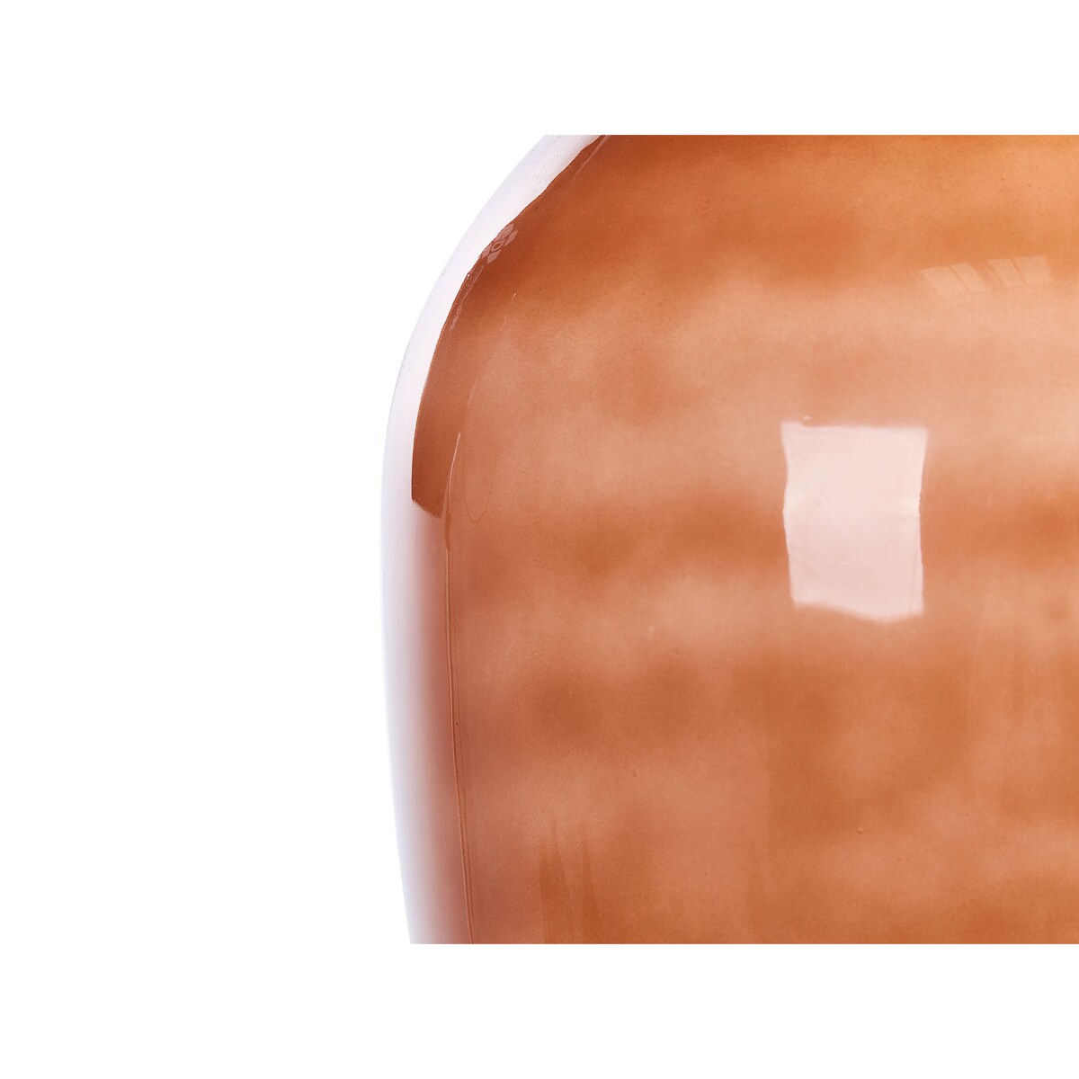 Wazon na kwiaty szklany 51 cm złoty brąz DALCHINI