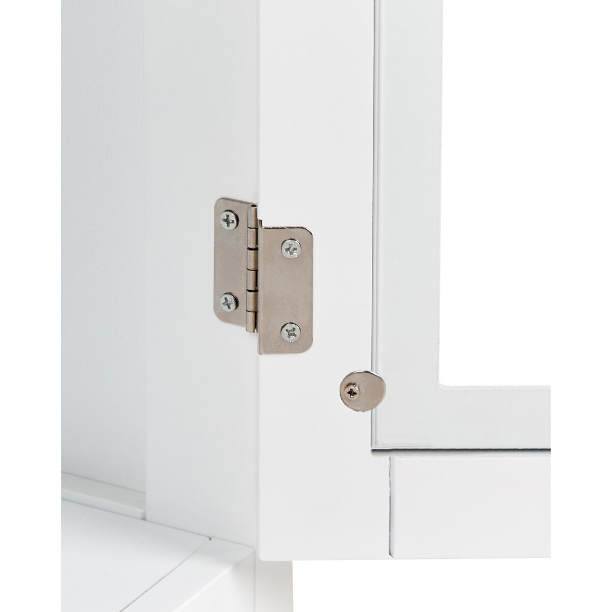 Witryna CARLET Drewno 71 cm 38 cm Biały