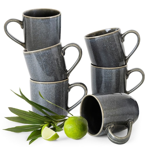 EDA Kubek 6 szt., niebieski/szary/beżowy