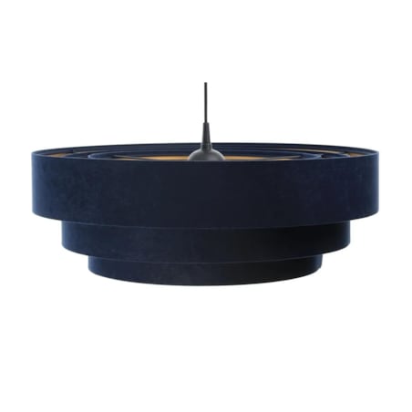 Lampa wisząca TRIO granatowa/złota