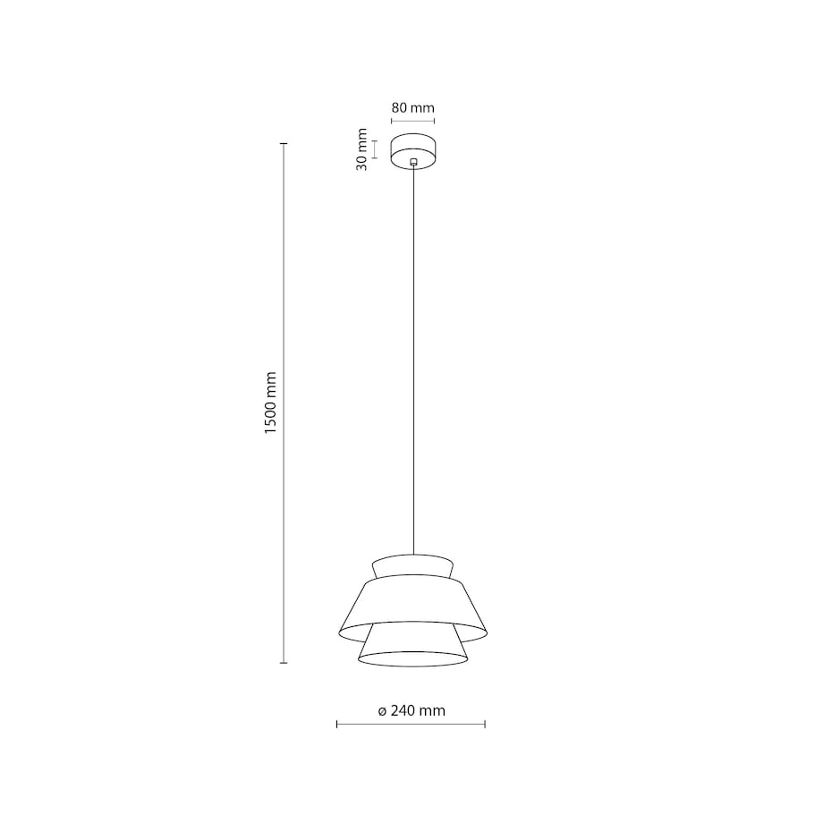 Lampa Wisząca Tk Lighting Kalum Len Fornir 1Xe27 Skandynawski, Boho, Japandi