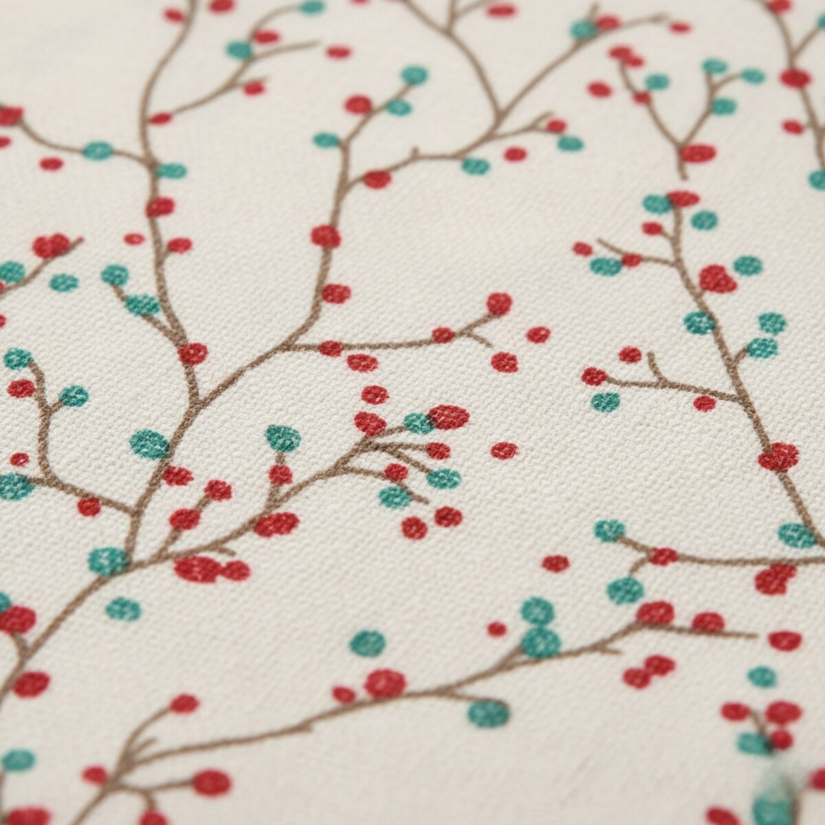 Świąteczny bieżnik na stół, gałązki, 150 cm