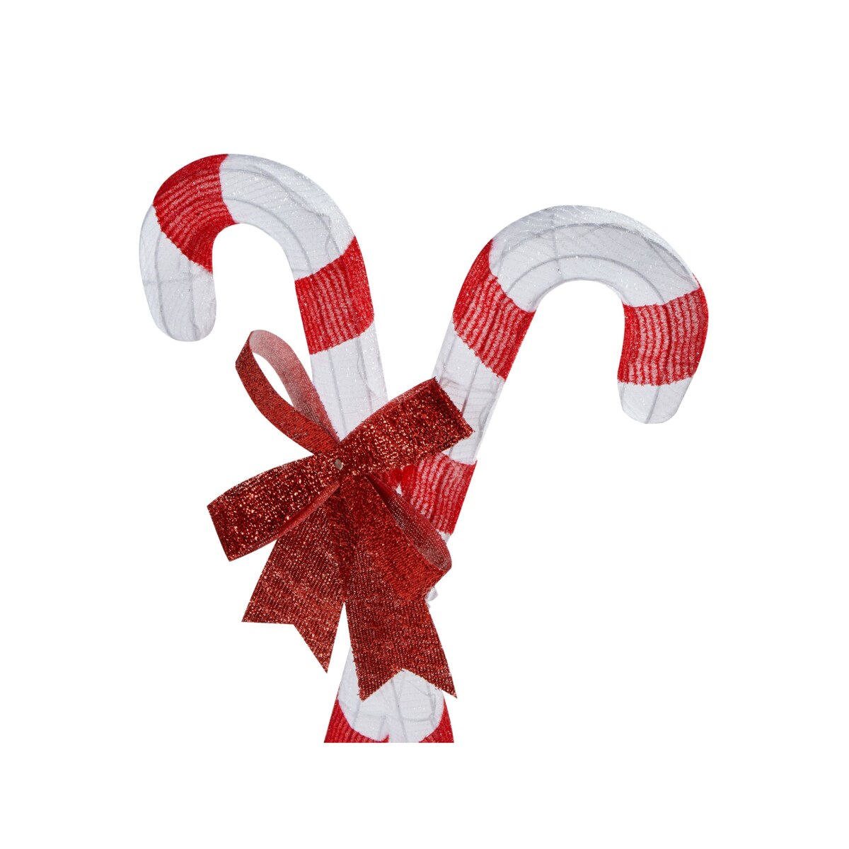 Dekoracja ogrodowa LED laski cukrowe 90 cm czerwony z białym OLASVIK