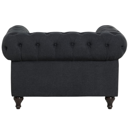 Fotel grafitowy CHESTERFIELD