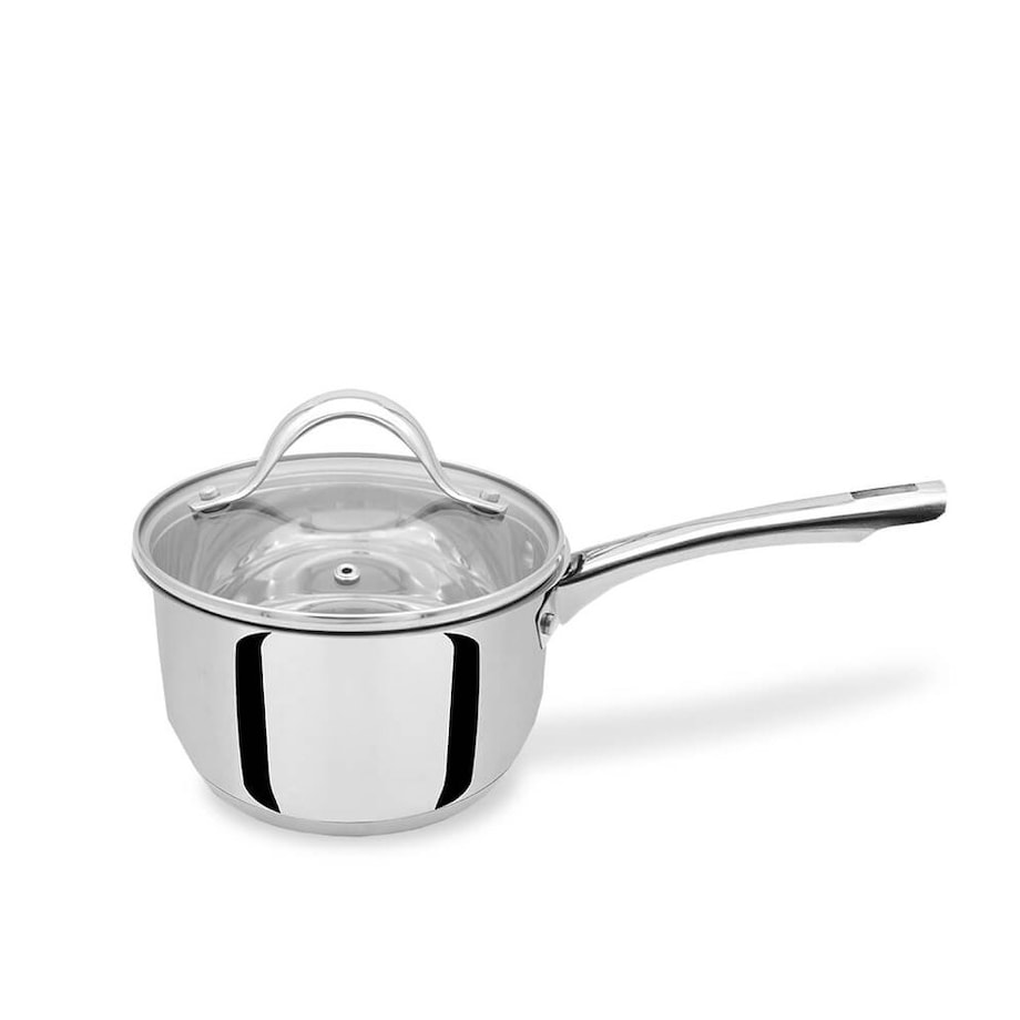 Rondel stalowy z pokrywką na indukcję gaz 16cm 1.8L MAESTRO