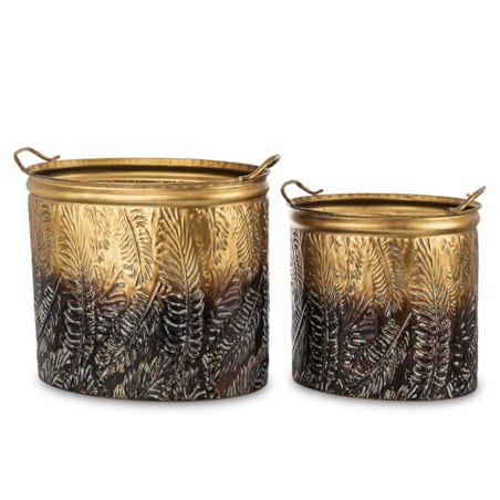 Osłonka metalowa 2 szt. 49,5x47,5x29,5 i 37x36,5x27 cm ETERO