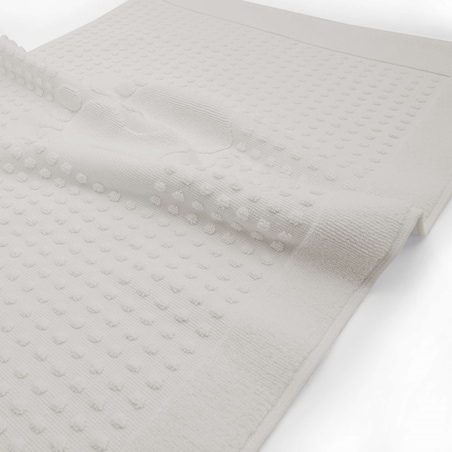 Dywanik łazienkowy 50x70 Stopki, 100% bawełna, kolor popiel