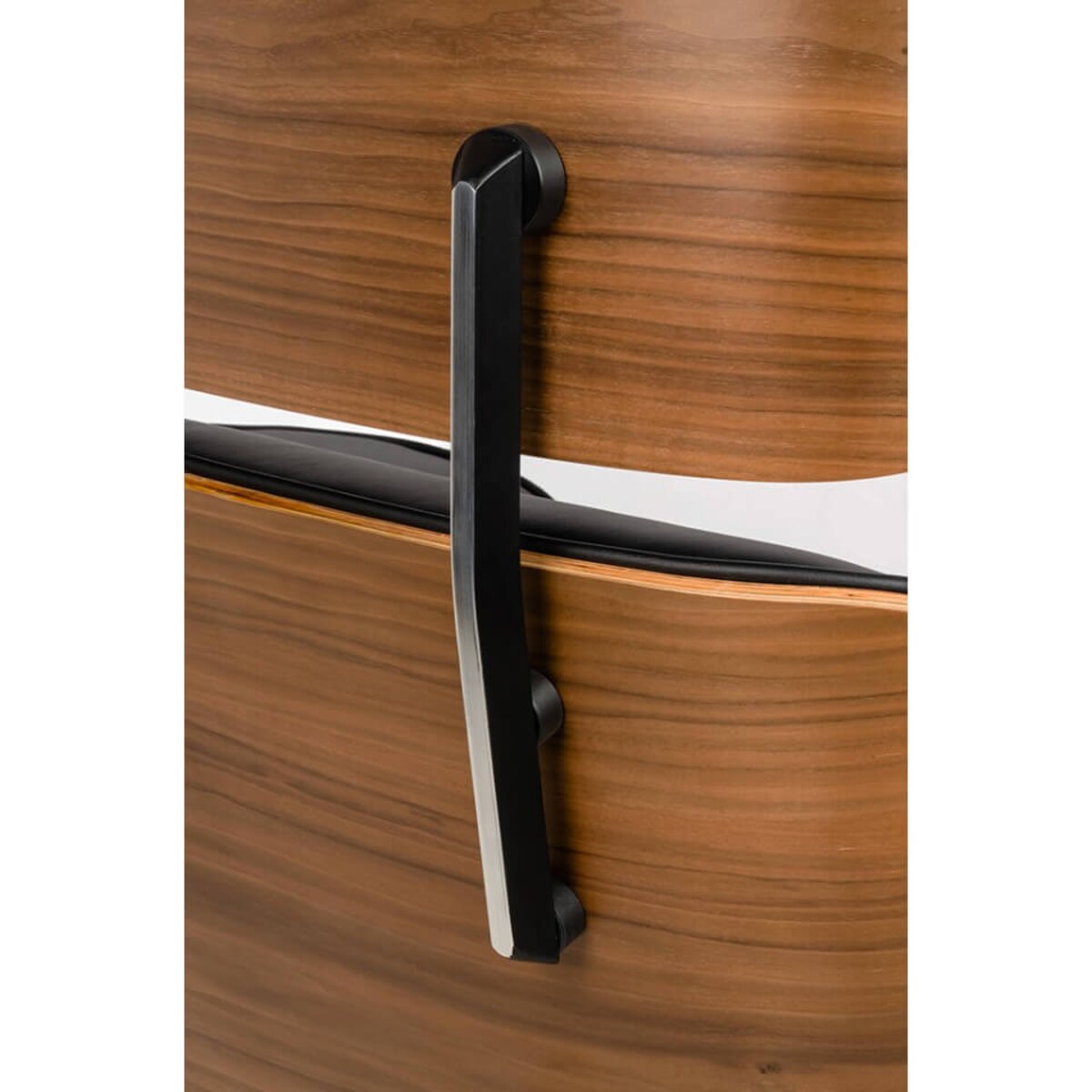 Biurowy fotel Lounge KH1501100106 King Home stal skóra orzech czarny