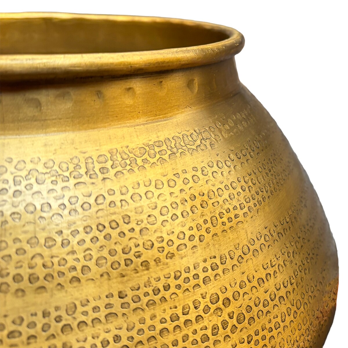 DONICZKA OSŁONKA ZŁOTA DUŻA 28cm płaska loft na bonsai zamiokulkas taras