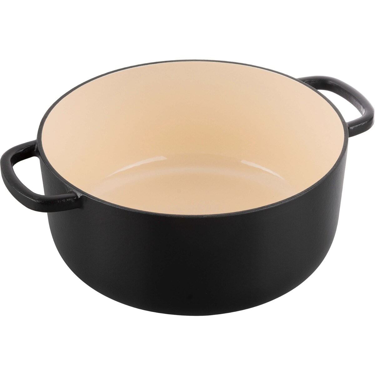 Garnek żeliwny okrągły Ballarini Bellamonte - 7 ltr, Czarny