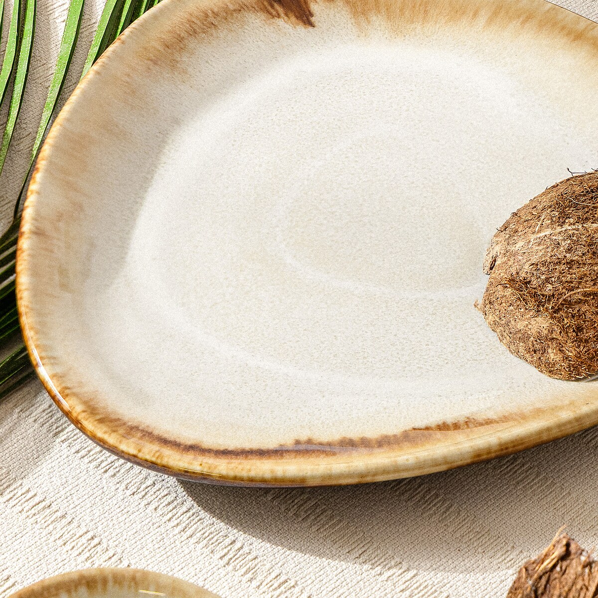 Konsimo PRIMA Talerz śniadaniowy 6 szt., jasnobeżowy