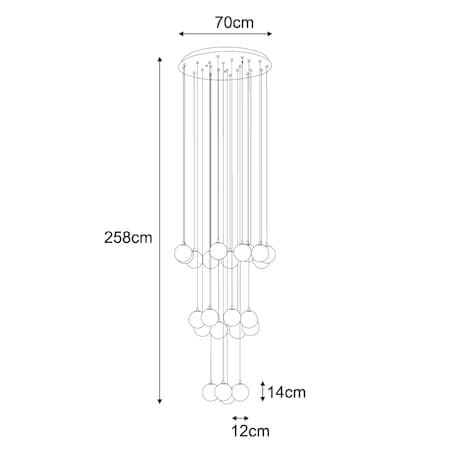 Lampa wisząca KP-32 z serii ASPEN
