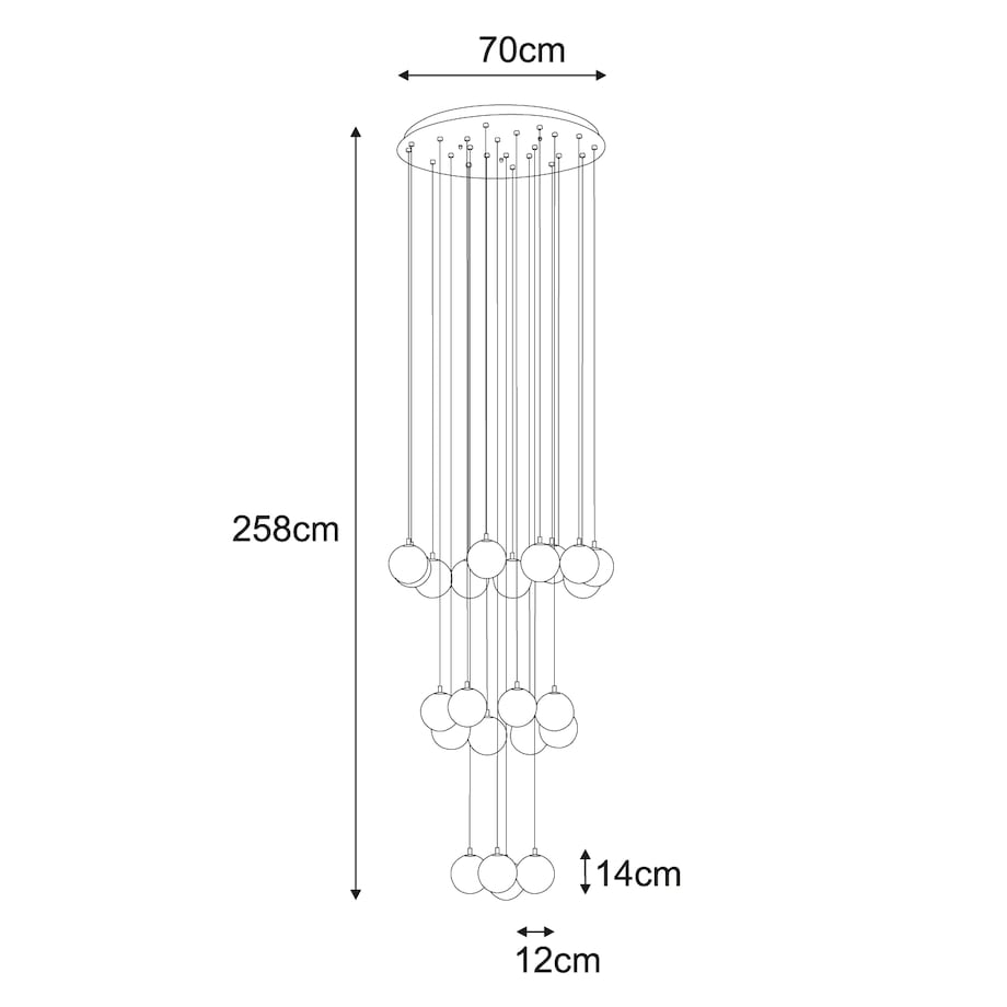 Lampa wisząca KP-32 z serii ASPEN