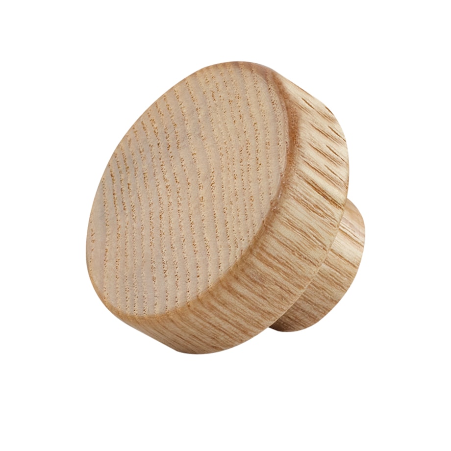 Gałka meblowa drewniana uchwyt do mebli szafek szuflad okrągły dąb