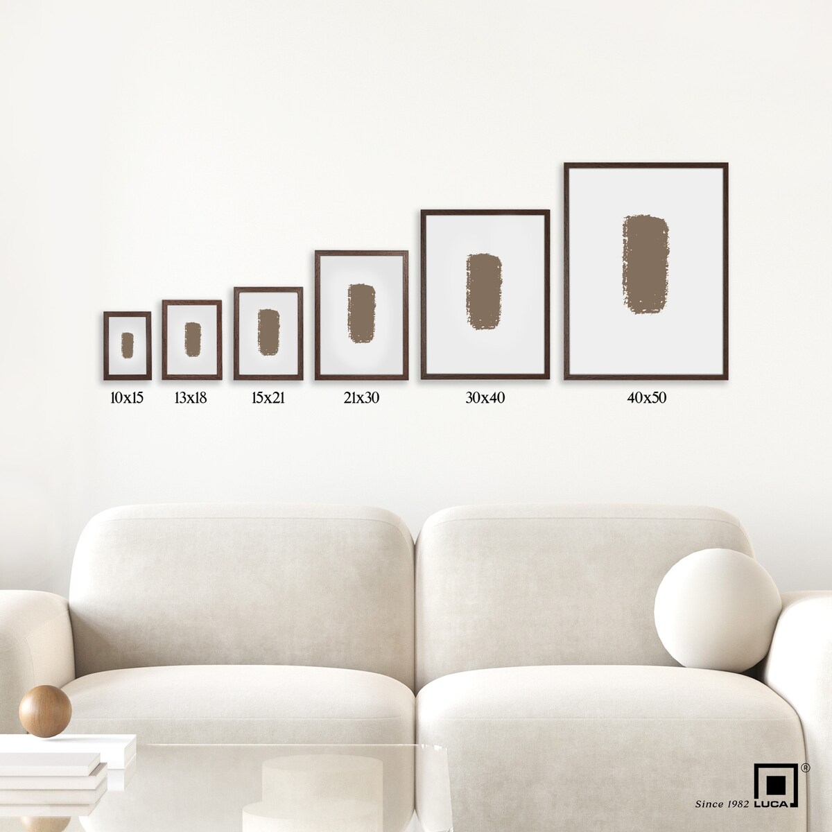 Ramka na zdjęcia 20x30 cm rama MDF biała z przetarciami ramki do zdjęć plakatów 30x20 cm LUCA®