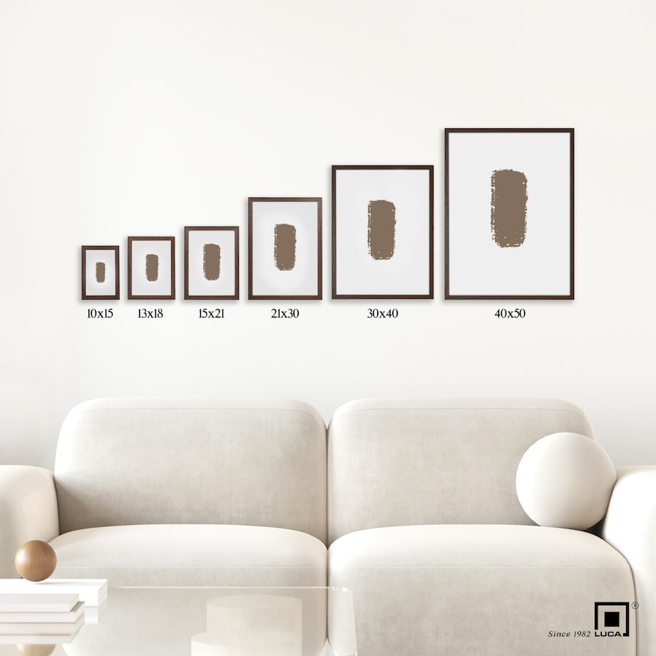 Ramka na zdjęcia 20x30 cm rama MDF biała z przetarciami ramki do zdjęć plakatów 30x20 cm LUCA®