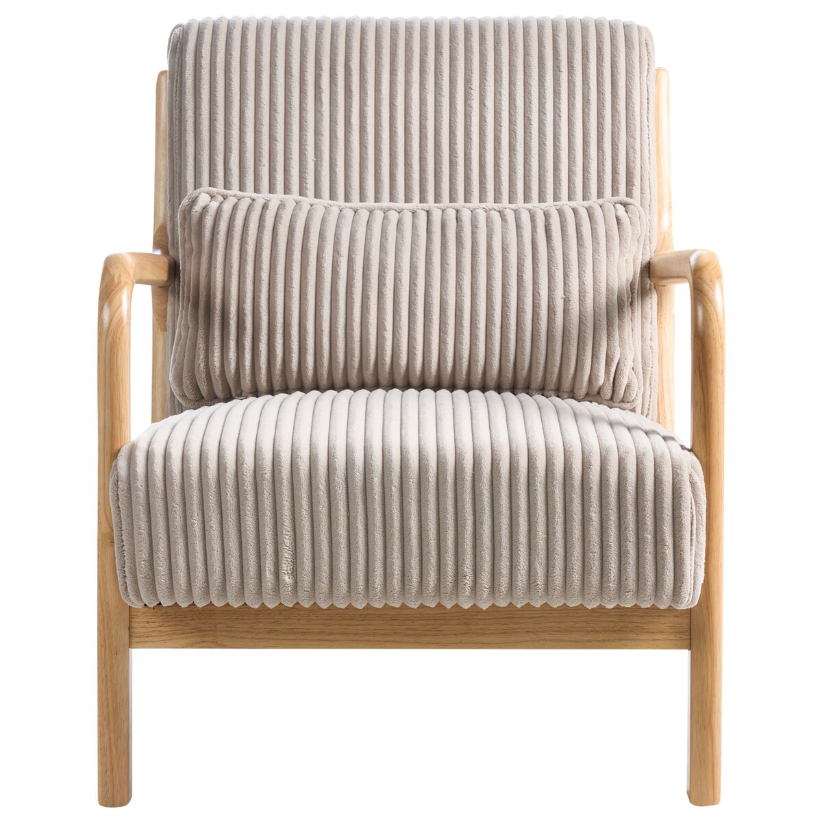 Fotel SORSELE Sztruks Beżowy