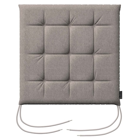 Poduszka na krzesło Karol, beżowo-szary, 40 x 40 x 3,5 cm, Etna