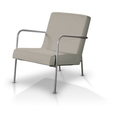 Pokrowiec na fotel Ikea PS, beżowy melanż, fotel Ikea PS, Amsterdam