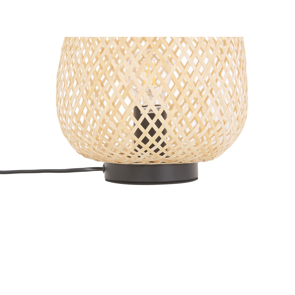Lampa stołowa bambusowa jasne drewno BOMU