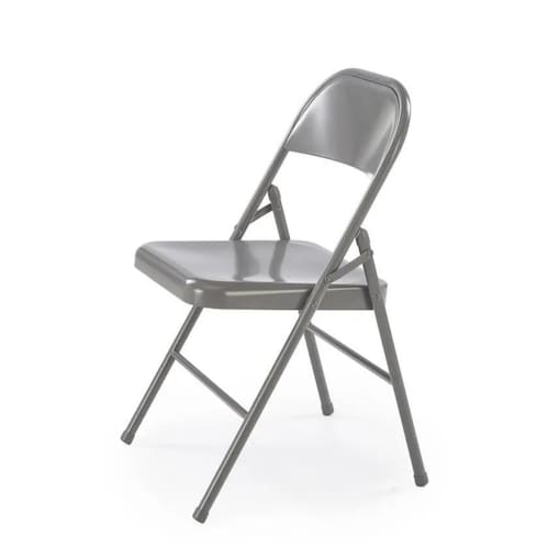 Krzesło metalowe K565 szare składane