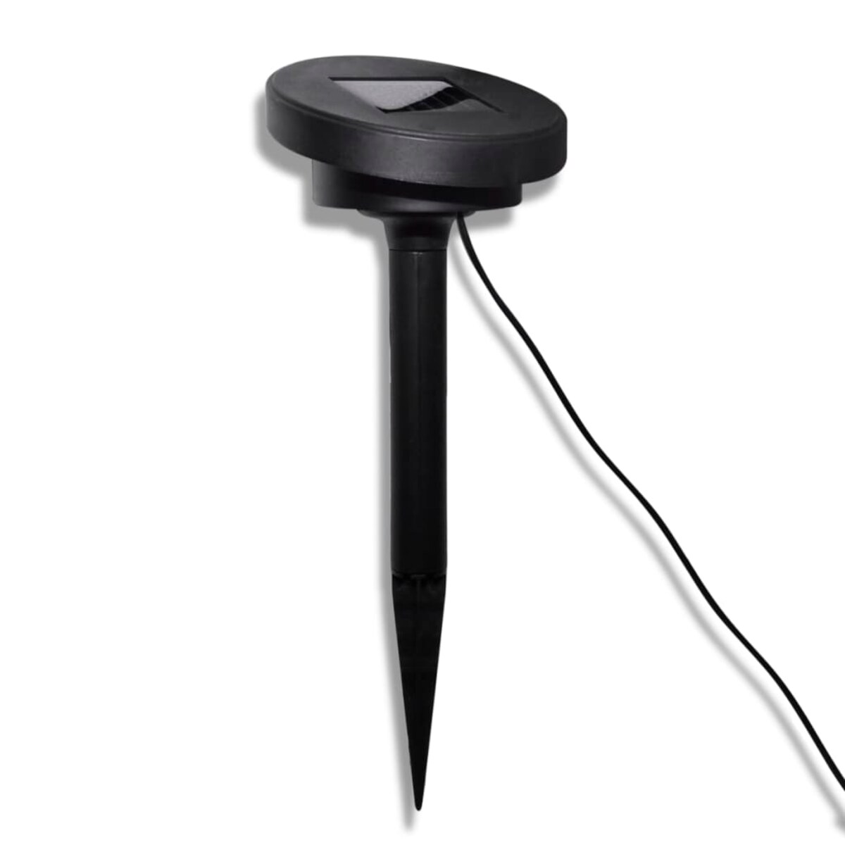 vidaXL Lampy ogrodowe ze szpikulcami i panelem solarnym, 3 LED