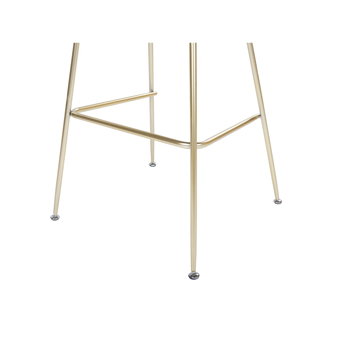 Zestaw 2 krzeseł barowych welurowy zielony ARCOLA