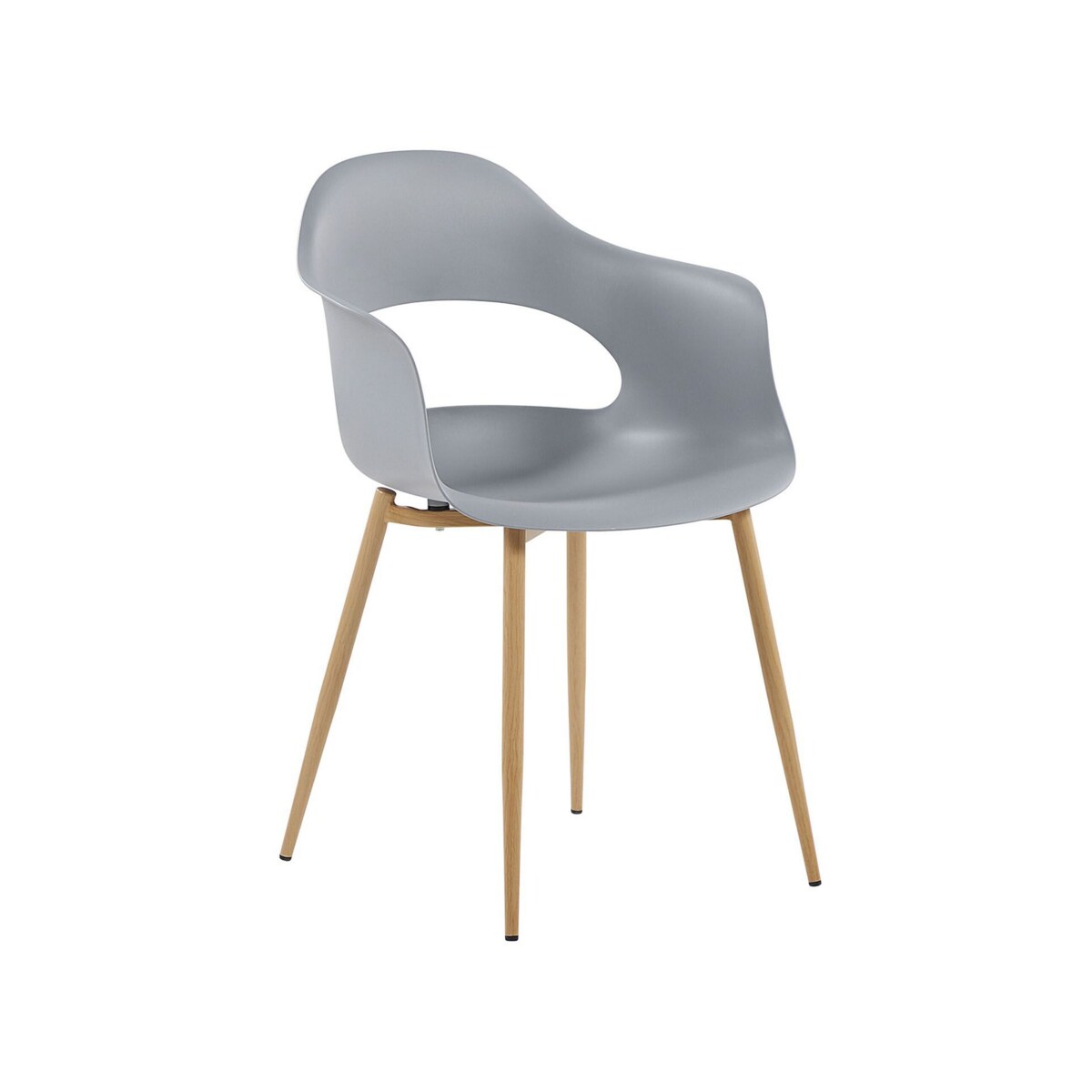 Zestaw 2 krzeseł szary UTICA