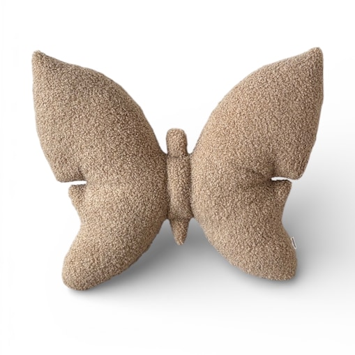 Poduszka dekoracyjna Motyl boucle beżowa