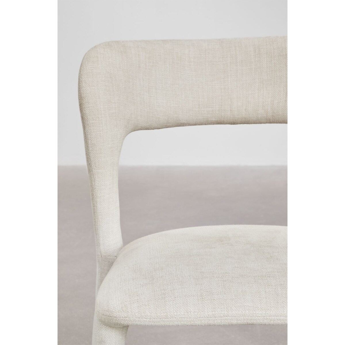 Krzesło do jadalni tapicerowane Brussels kremowe