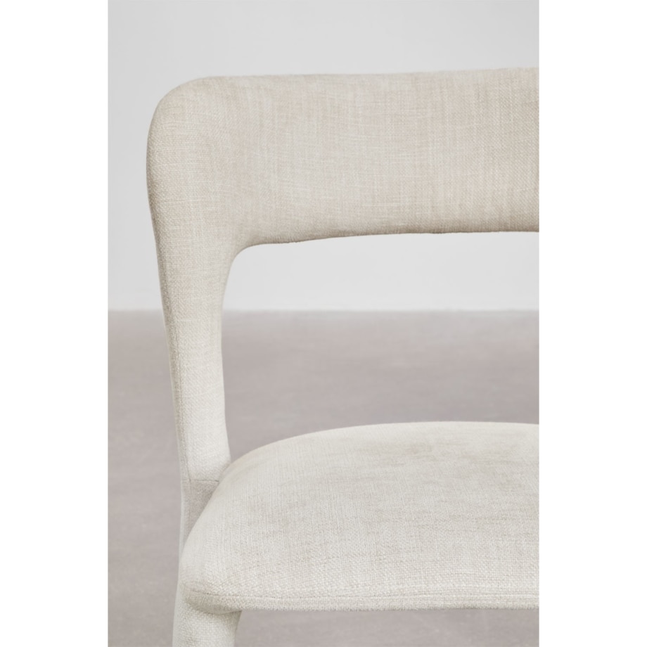 Krzesło do jadalni tapicerowane Brussels kremowe