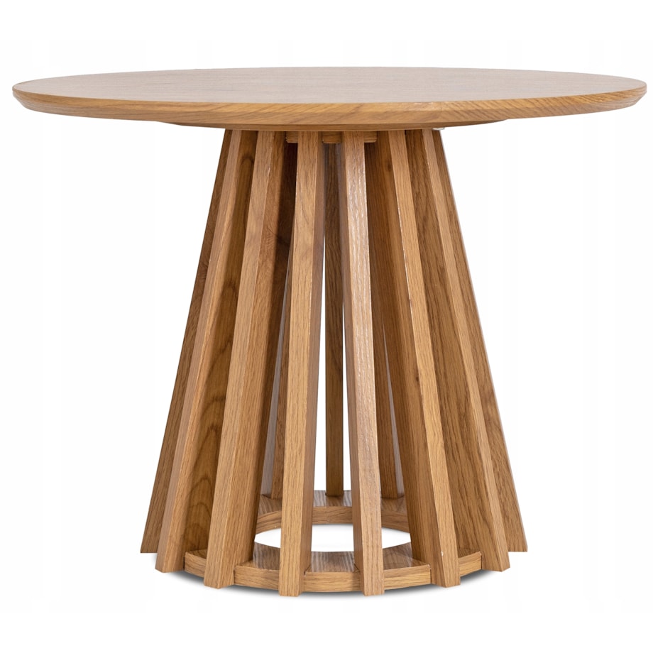 Stolik Kawowy Okrągły Dąb Mały Loft Okrągła Ława HARPER