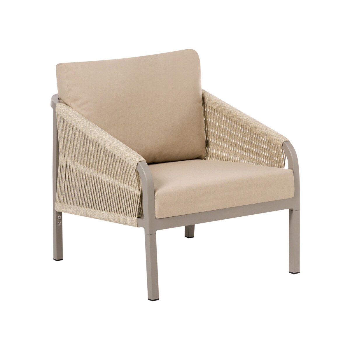 Zestaw ogrodowy ze stolikiem dla 5 osób MURATO Metal Beżowy