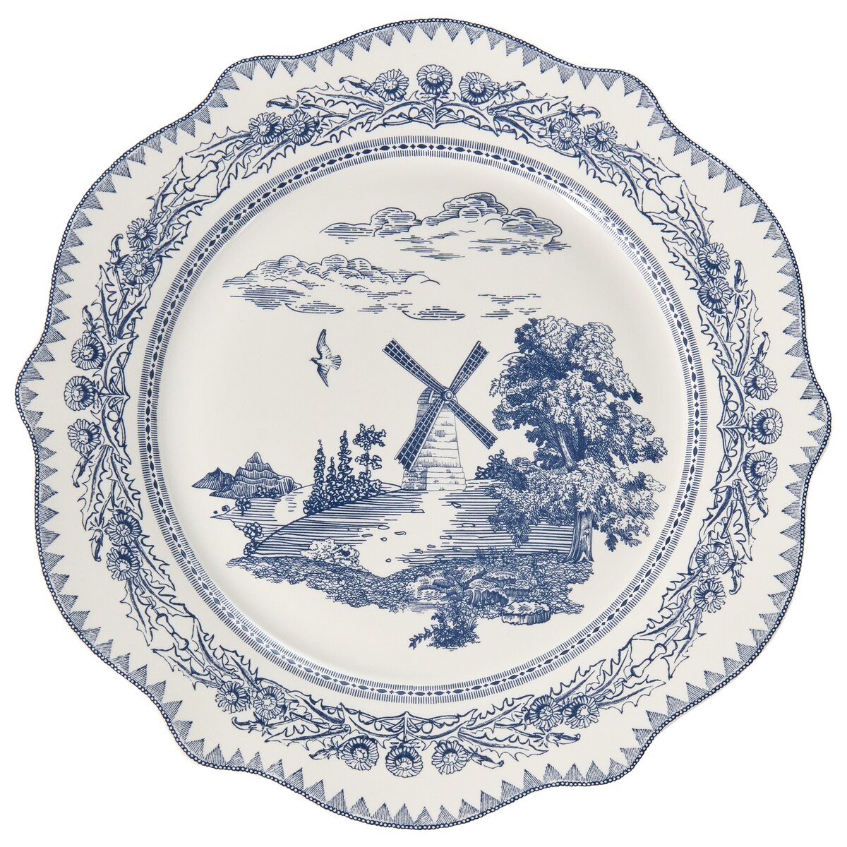 Zastawa stołowa 20-częściowa BAY LEAF Porcelana Biały/niebieski