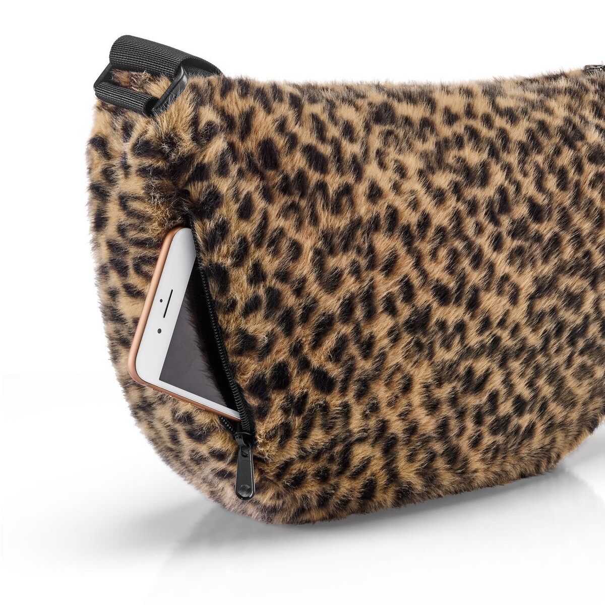 Torba MOONBAG S, leo fake fur