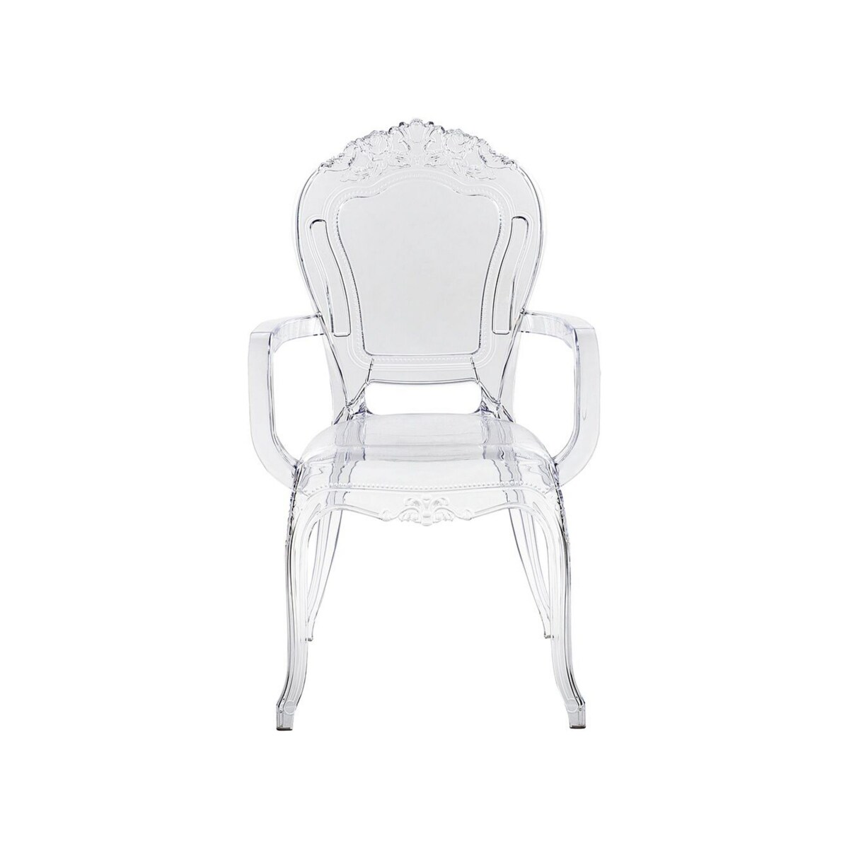 Zestaw 2 krzeseł do jadalni przezroczysty VERMONT II