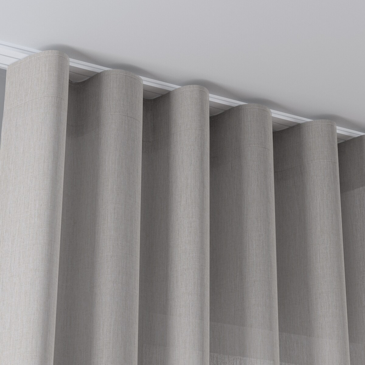 Zasłona na taśmie wave 130x245 jasno beżowy