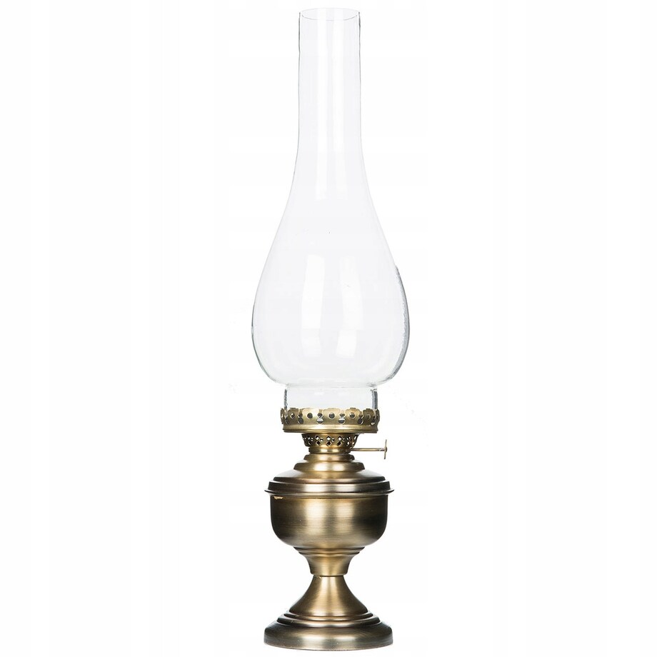 ŚWIECZNIK tealight OLJA lampa naftowa ZŁOTA RETRO