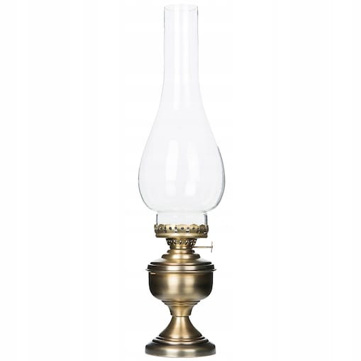 ŚWIECZNIK tealight OLJA lampa naftowa ZŁOTA RETRO